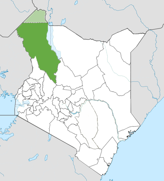 Map of Turkana County, Kenya